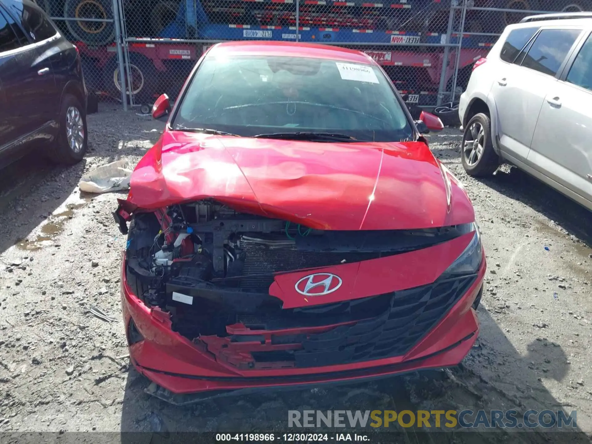 12 fotografías del automóvil dañado 5NPLS4AG7MH029563 HYUNDAI ELANTRA 2021