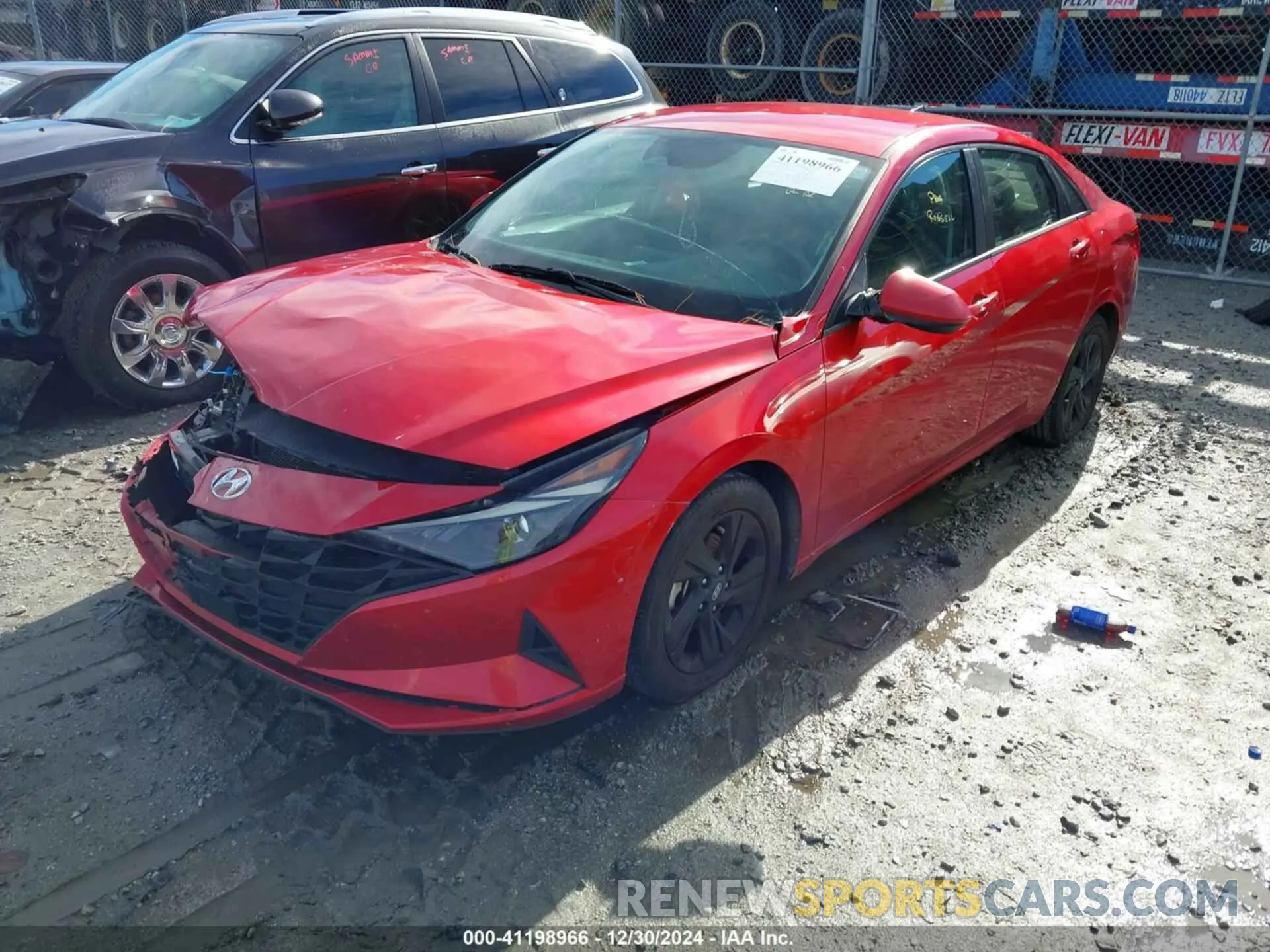 2 fotografías del automóvil dañado 5NPLS4AG7MH029563 HYUNDAI ELANTRA 2021