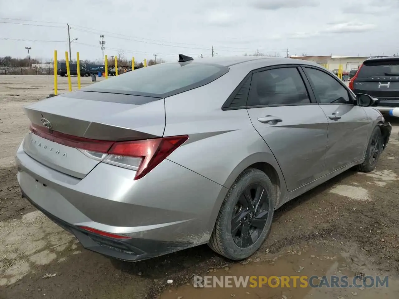 3 fotografías del automóvil dañado 5NPLS4AG7MH039378 HYUNDAI ELANTRA 2021