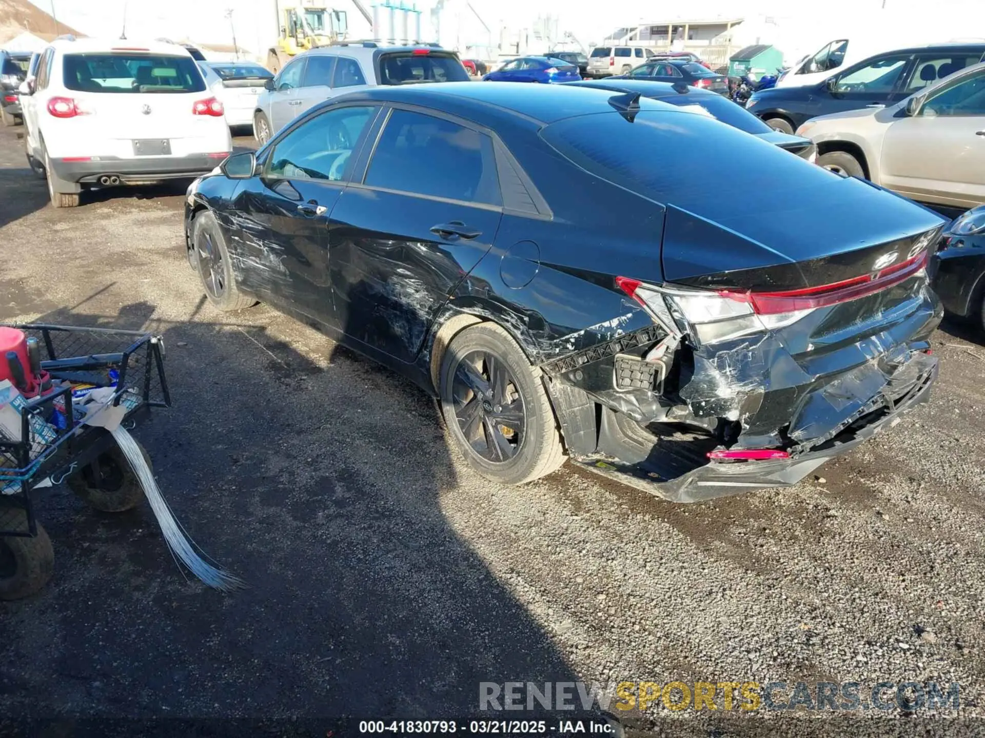 3 fotografías del automóvil dañado 5NPLS4AG8MH031614 HYUNDAI ELANTRA 2021