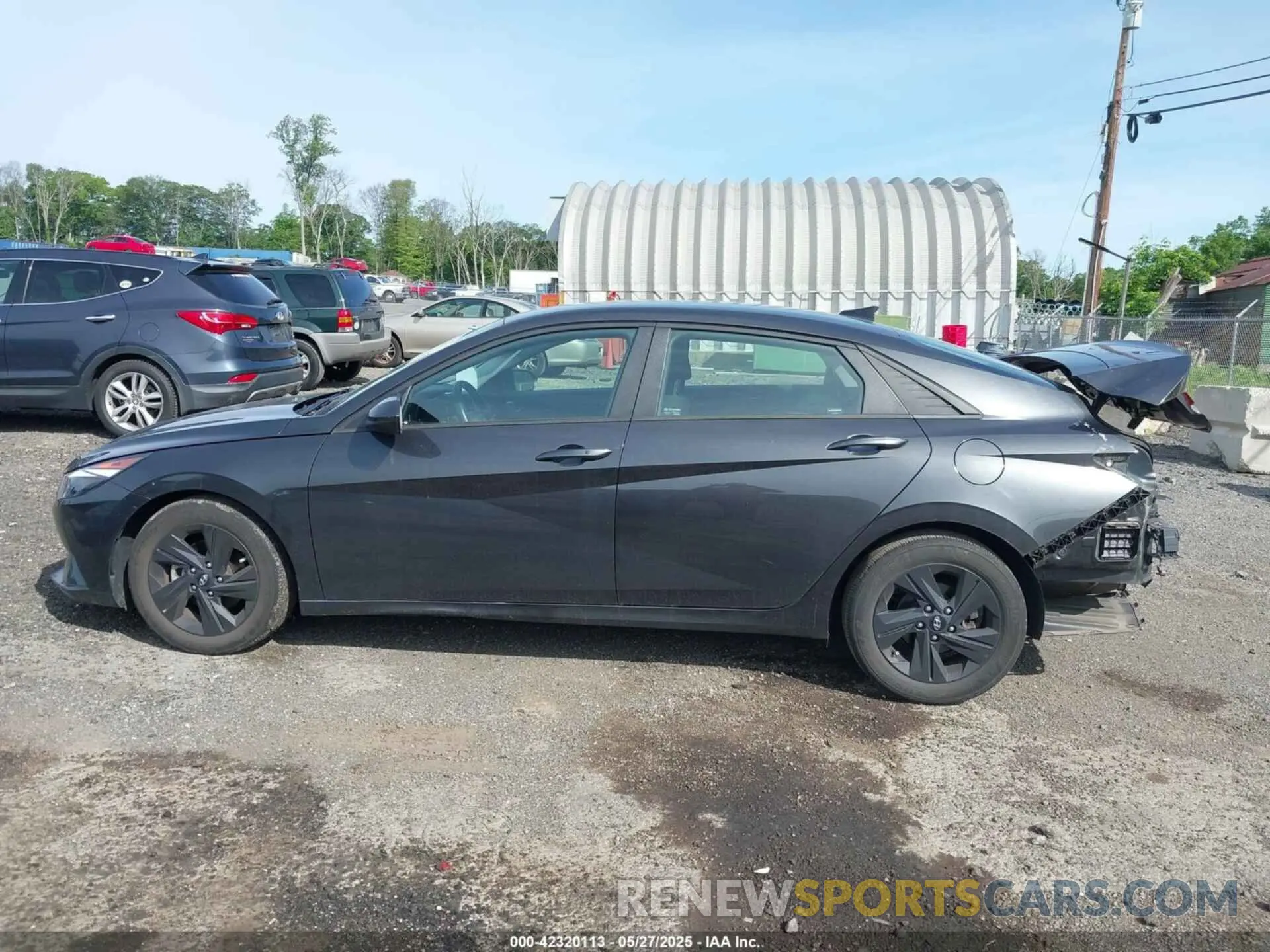 15 fotografías del automóvil dañado 5NPLS4AG9MH021884 HYUNDAI ELANTRA 2021