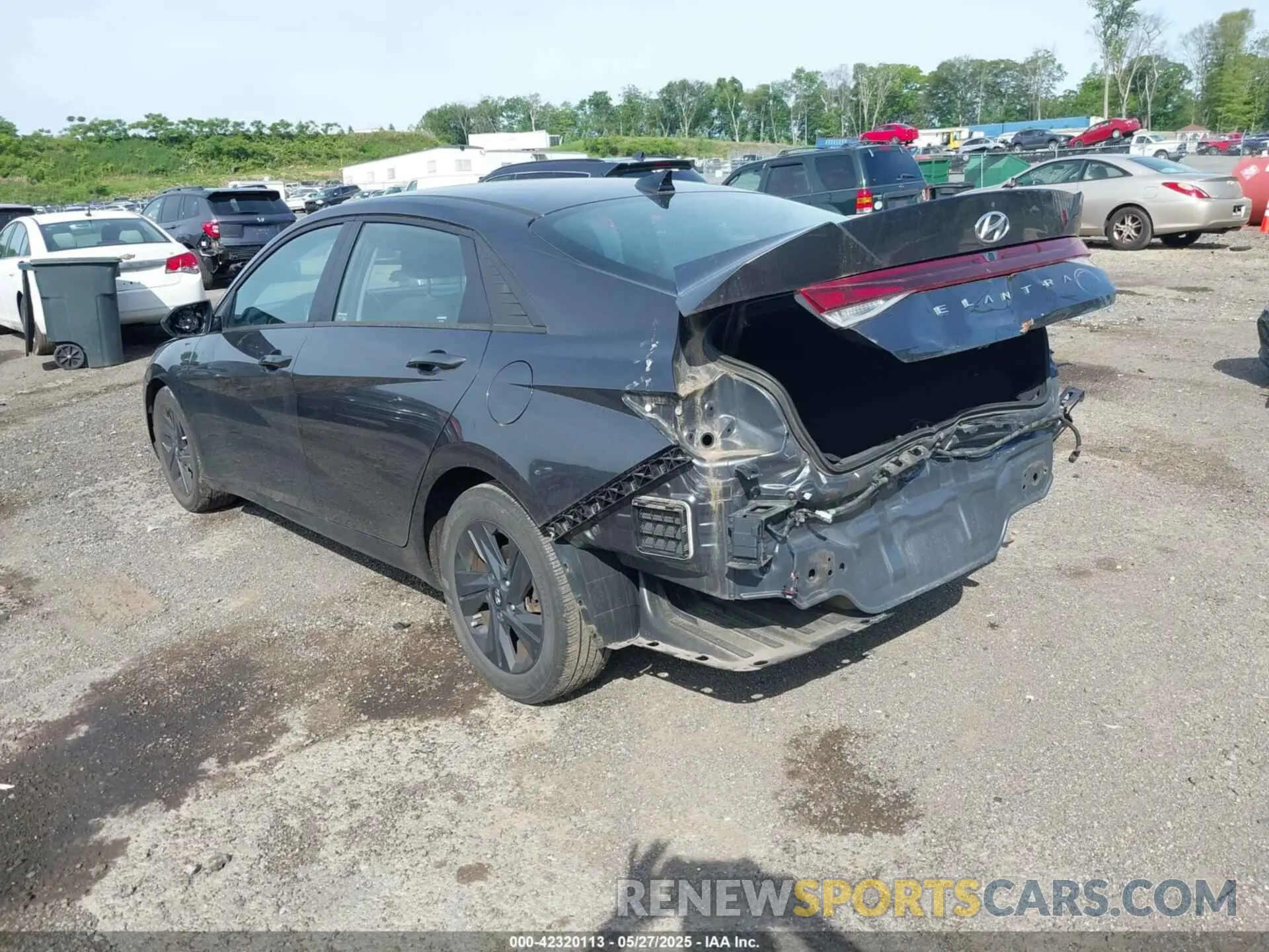 3 fotografías del automóvil dañado 5NPLS4AG9MH021884 HYUNDAI ELANTRA 2021