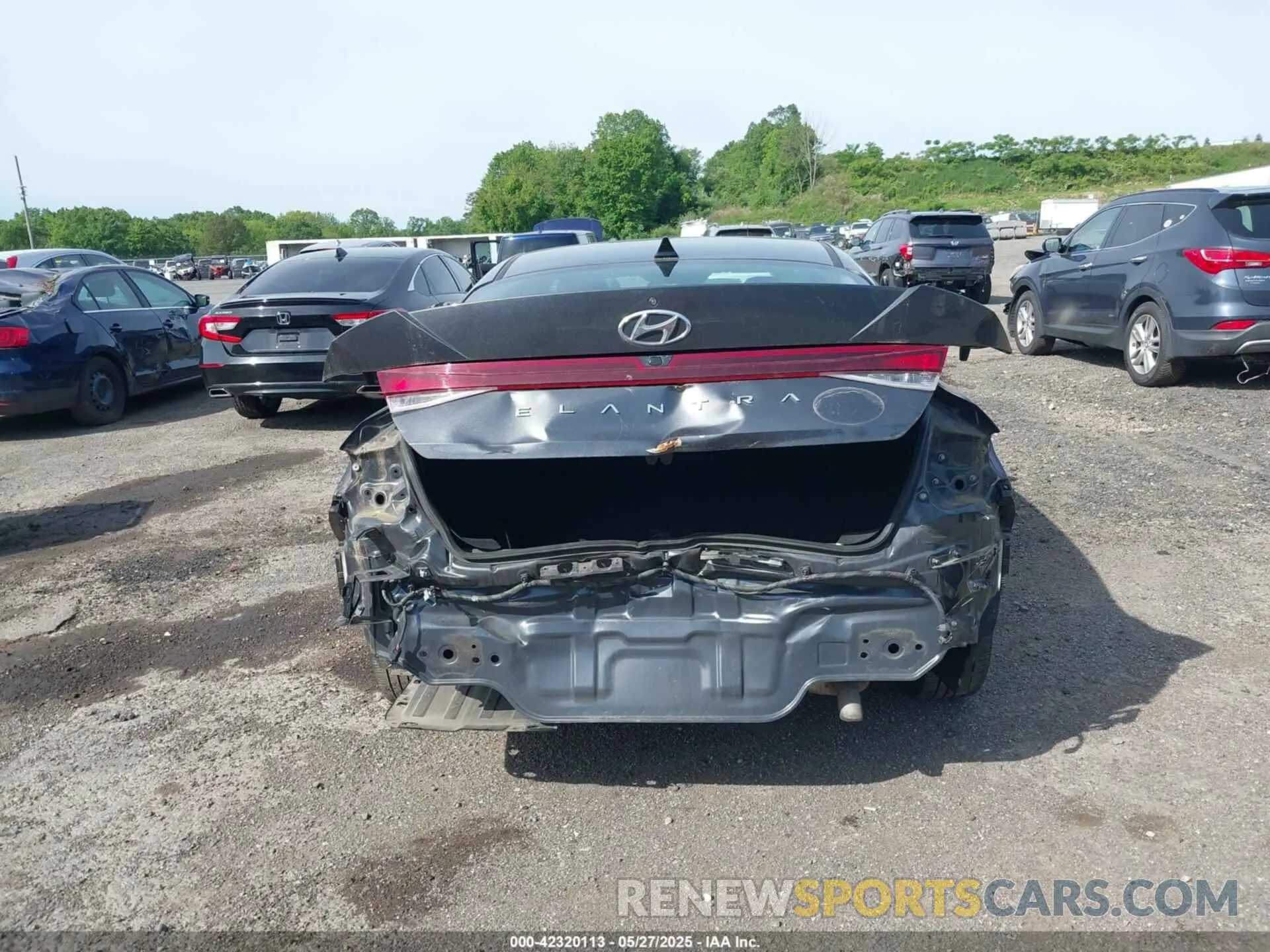 6 fotografías del automóvil dañado 5NPLS4AG9MH021884 HYUNDAI ELANTRA 2021