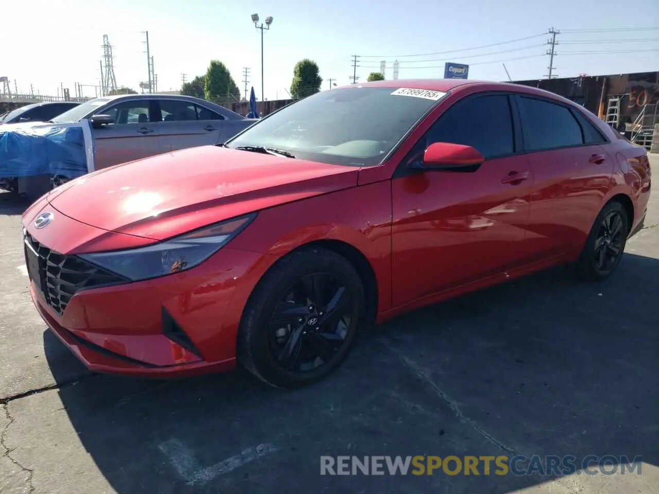 1 fotografías del automóvil dañado 5NPLS4AG9MH024560 HYUNDAI ELANTRA 2021