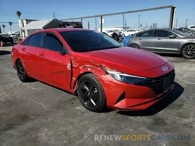 13 fotografías del automóvil dañado 5NPLS4AG9MH024560 HYUNDAI ELANTRA 2021
