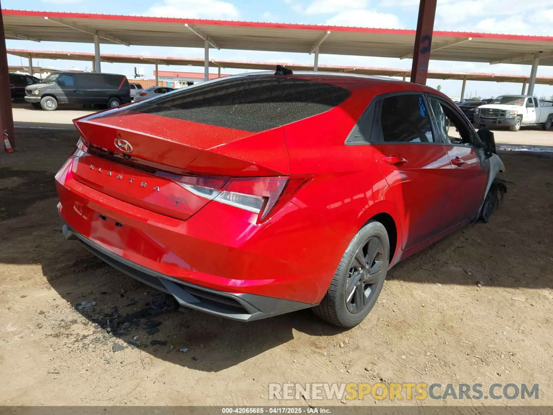 4 fotografías del automóvil dañado 5NPLS4AGXMH041772 HYUNDAI ELANTRA 2021