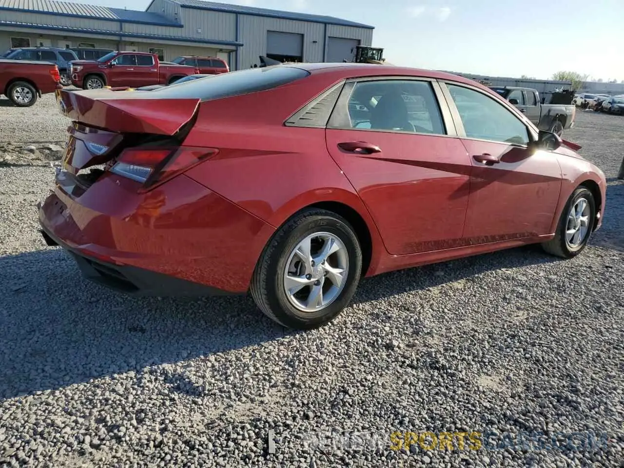 3 fotografías del automóvil dañado KMHLL4AG0MU199424 HYUNDAI ELANTRA 2021