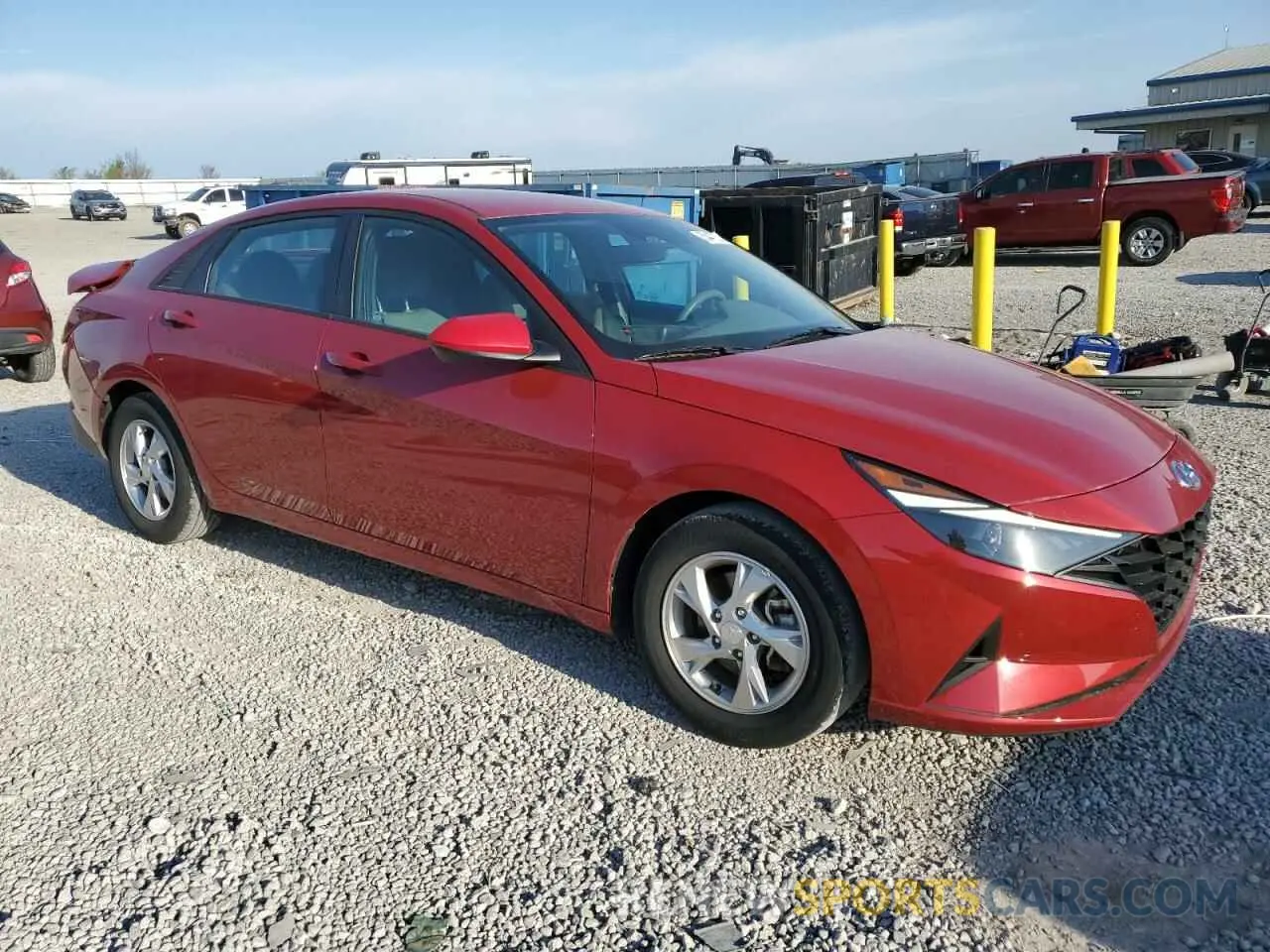 4 fotografías del automóvil dañado KMHLL4AG0MU199424 HYUNDAI ELANTRA 2021