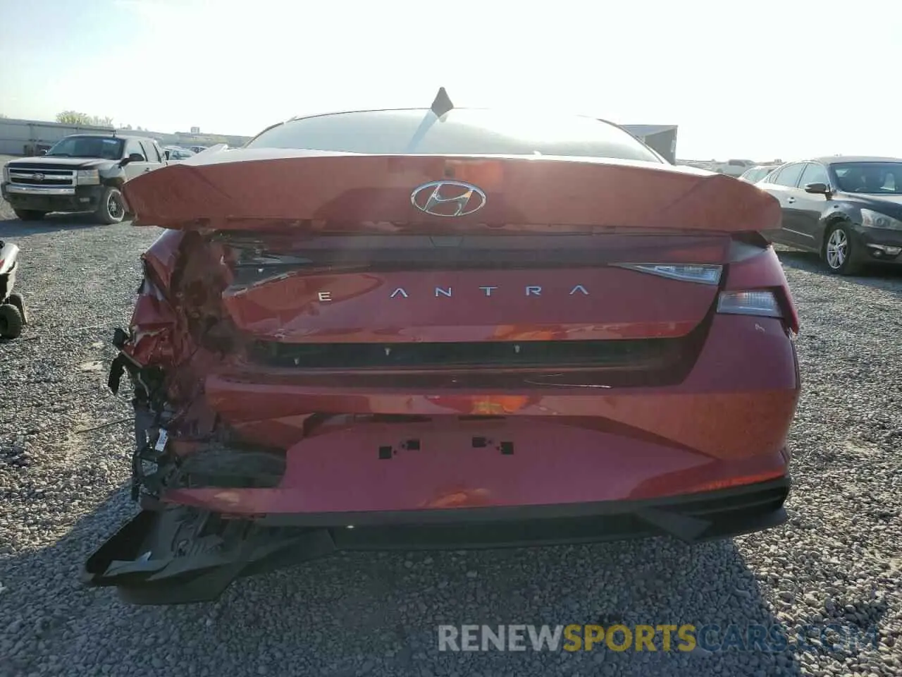 6 fotografías del automóvil dañado KMHLL4AG0MU199424 HYUNDAI ELANTRA 2021