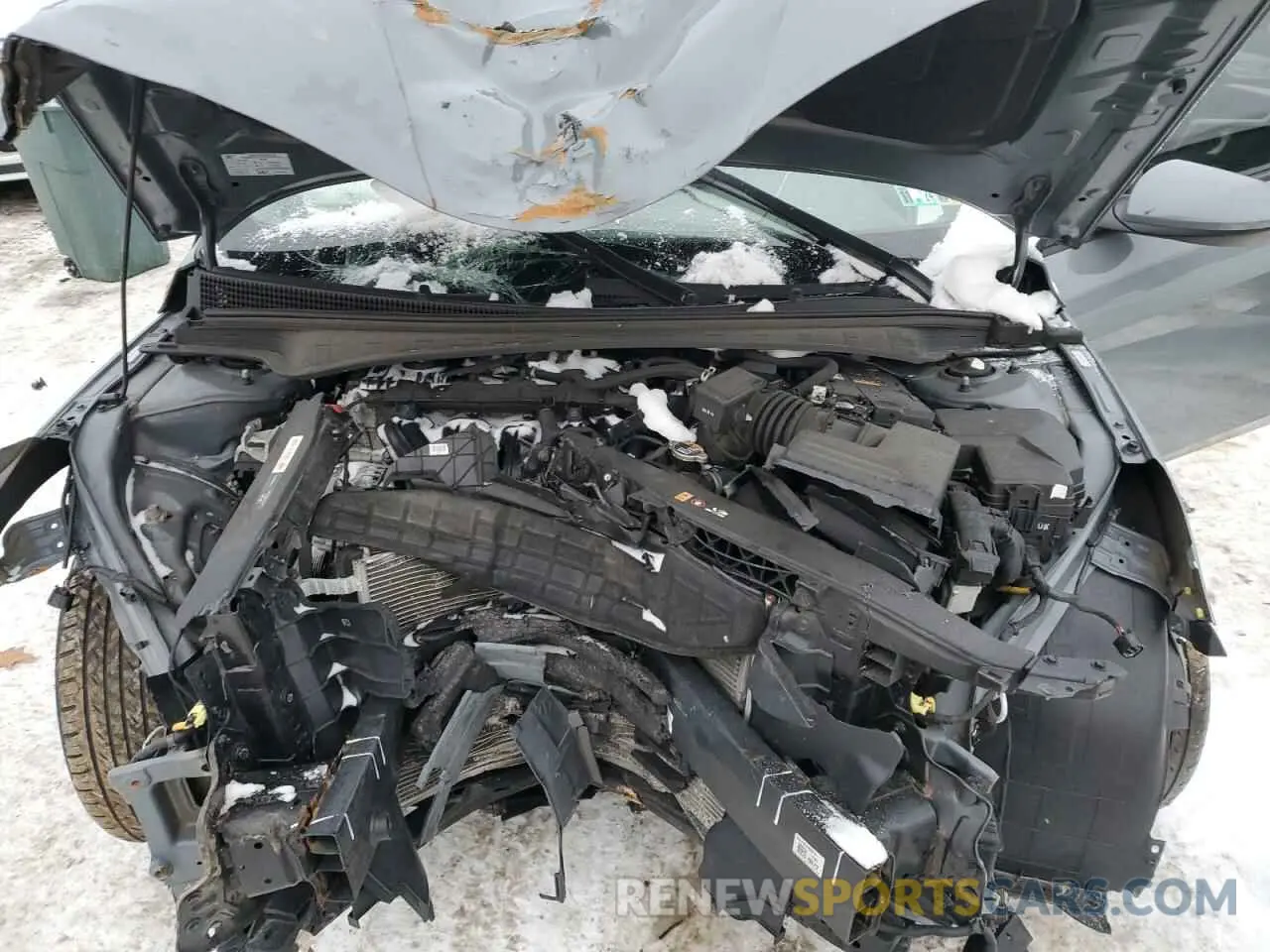 11 fotografías del automóvil dañado KMHLL4AG0MU213337 HYUNDAI ELANTRA 2021