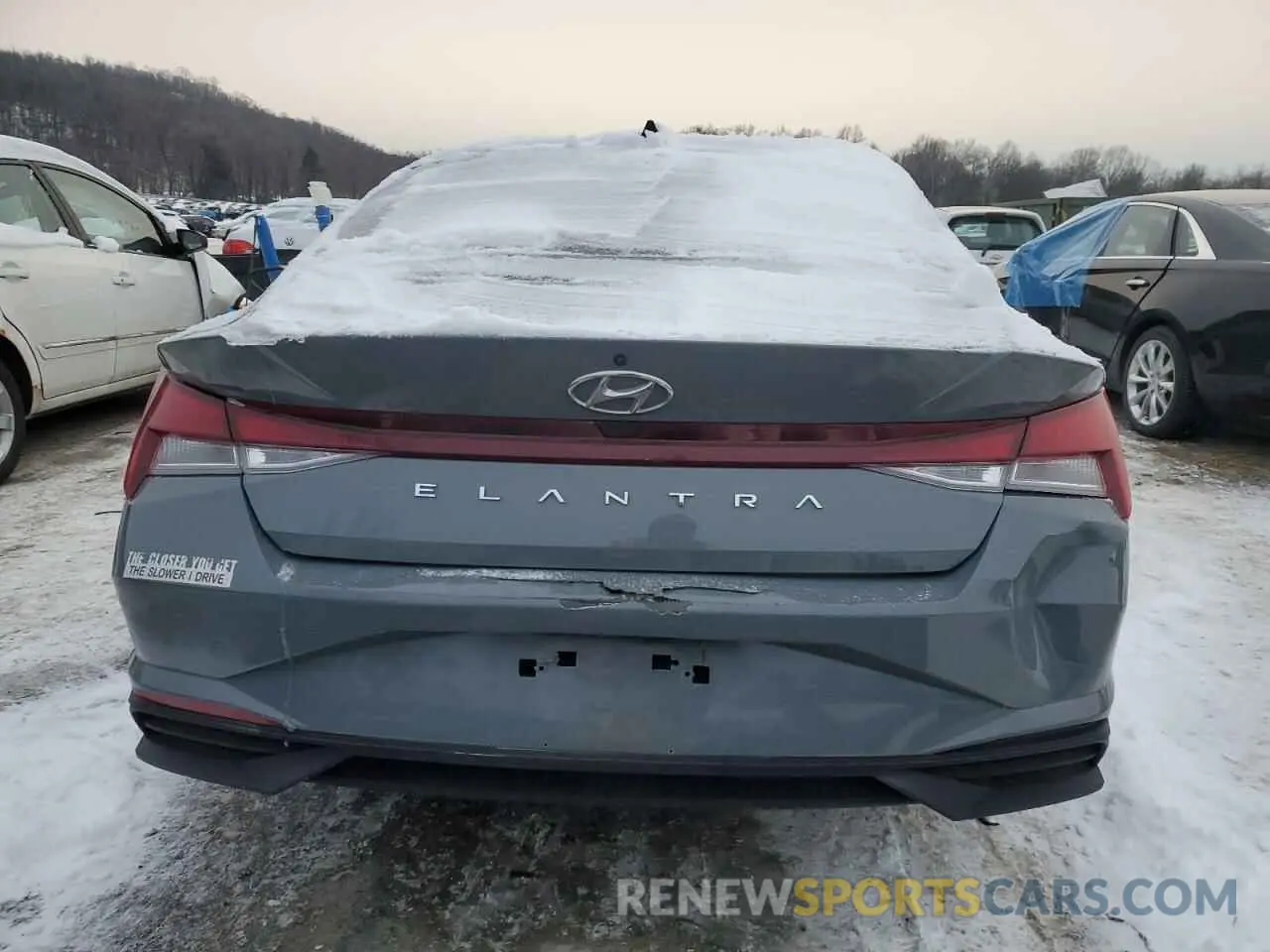 6 fotografías del automóvil dañado KMHLL4AG0MU213337 HYUNDAI ELANTRA 2021