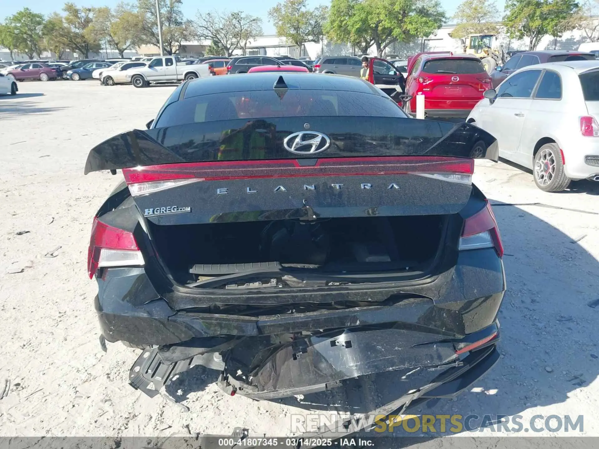 16 fotografías del automóvil dañado KMHLL4AG1MU123565 HYUNDAI ELANTRA 2021