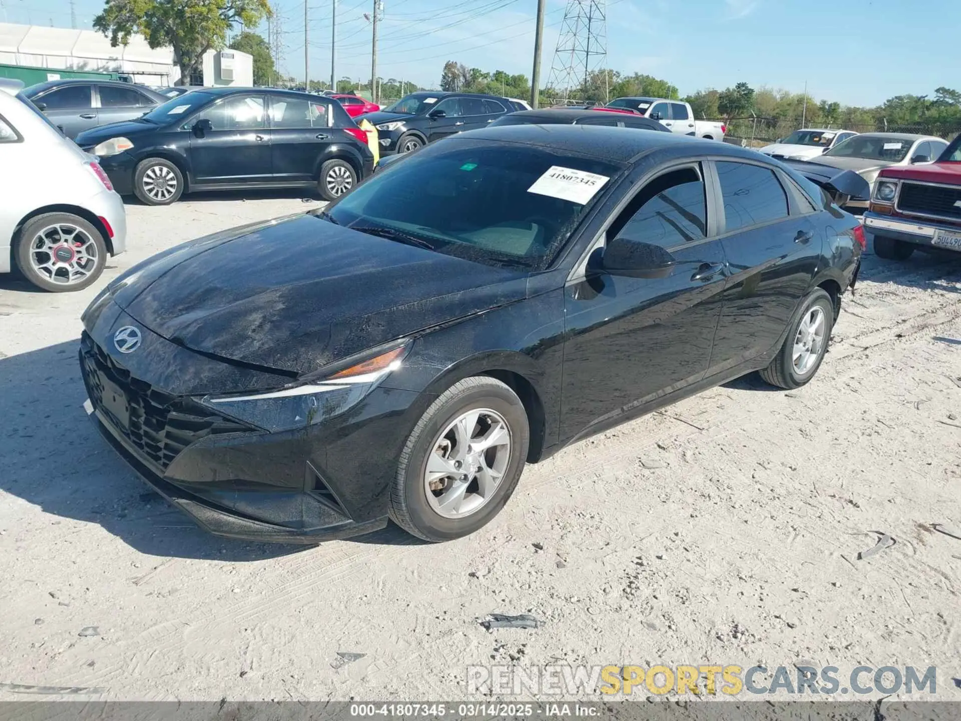 2 fotografías del automóvil dañado KMHLL4AG1MU123565 HYUNDAI ELANTRA 2021