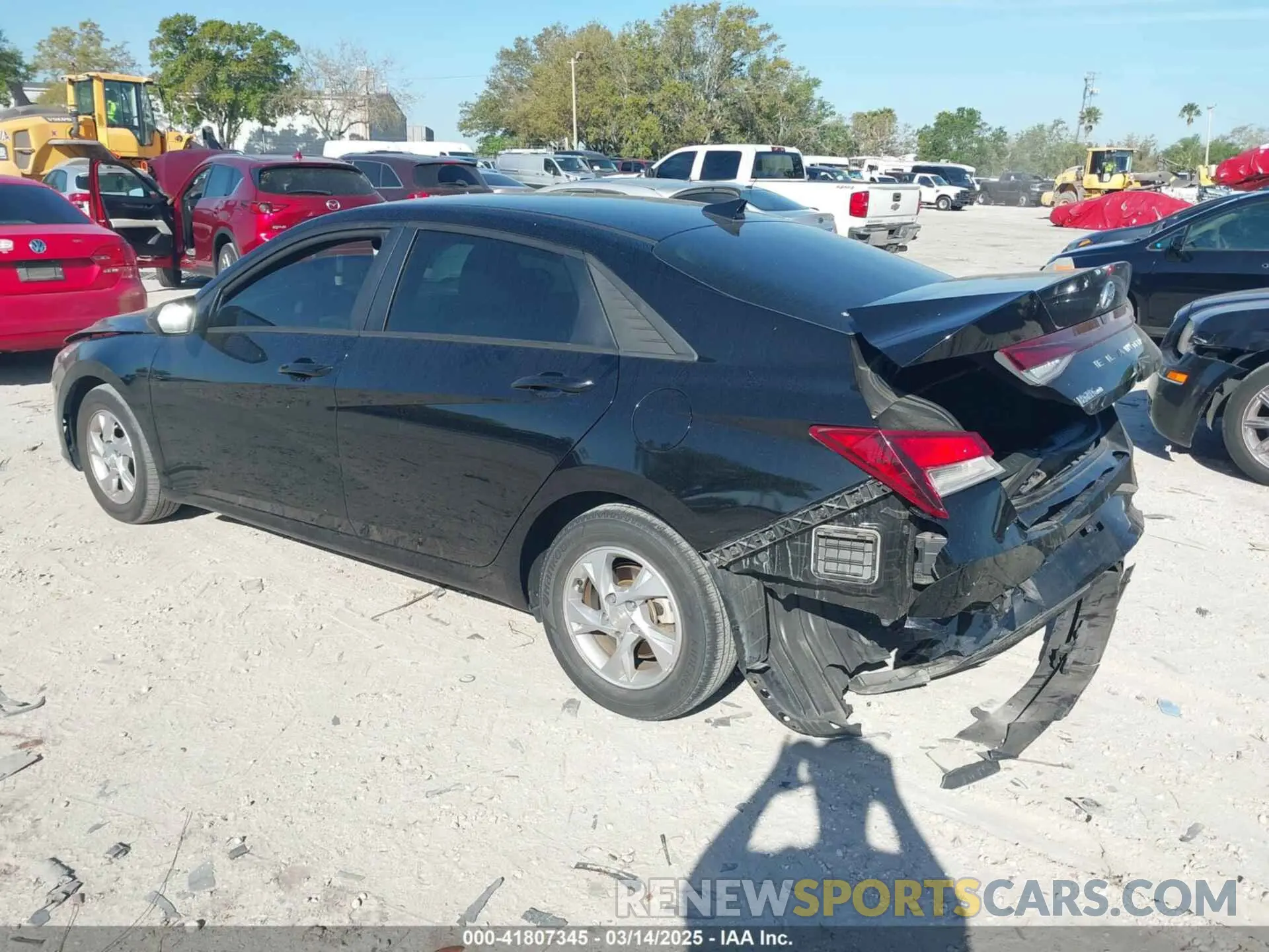 3 fotografías del automóvil dañado KMHLL4AG1MU123565 HYUNDAI ELANTRA 2021