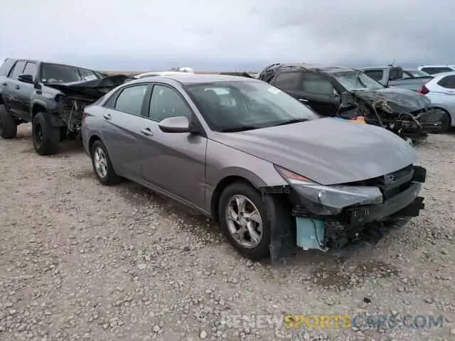 10 fotografías del automóvil dañado KMHLL4AG1MU177724 HYUNDAI ELANTRA 2021