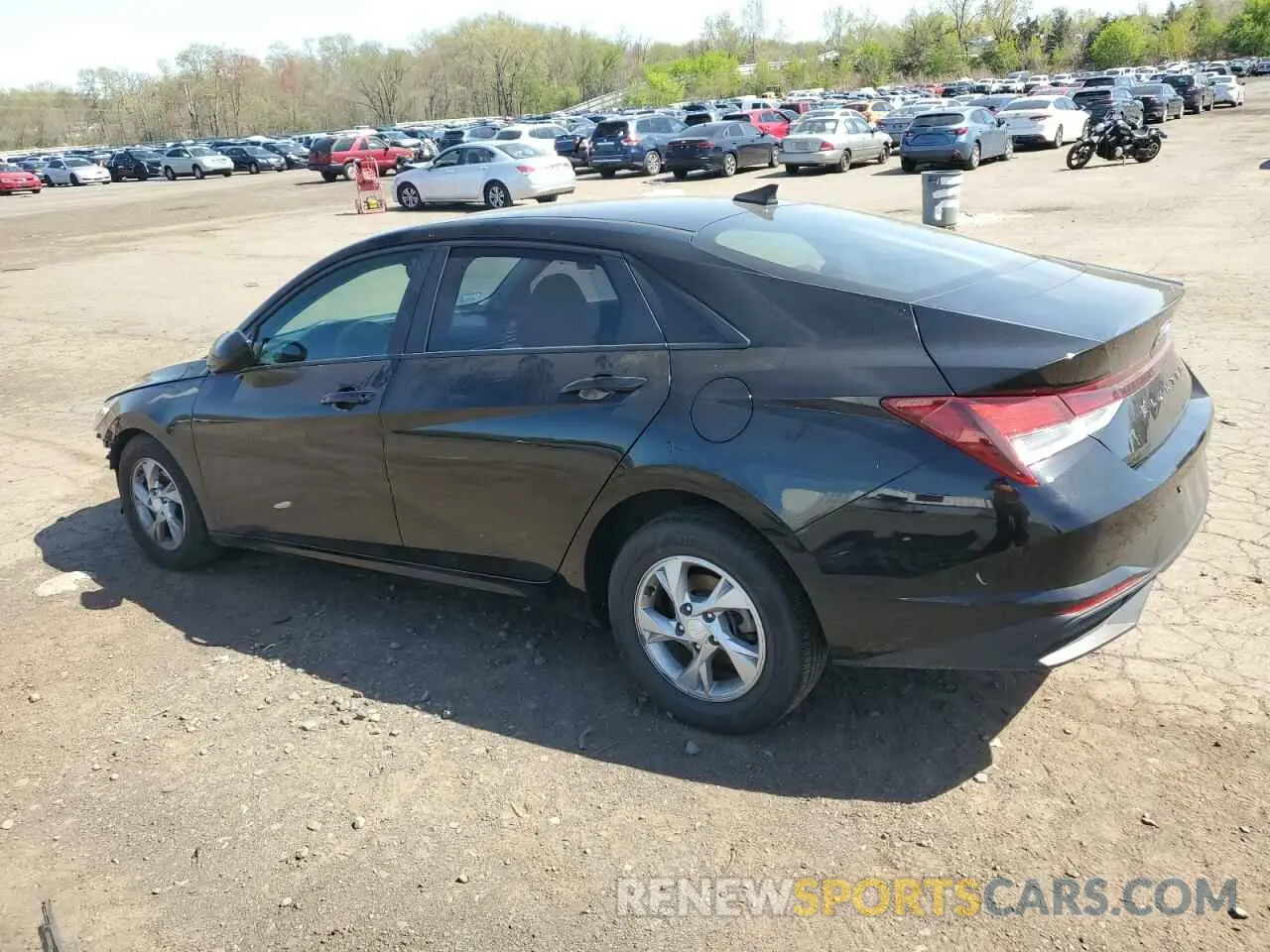 2 fotografías del automóvil dañado KMHLL4AG8MU146020 HYUNDAI ELANTRA 2021