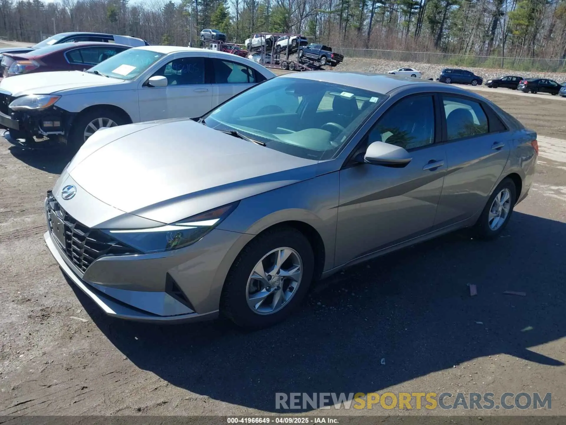 2 fotografías del automóvil dañado KMHLL4AG8MU181236 HYUNDAI ELANTRA 2021