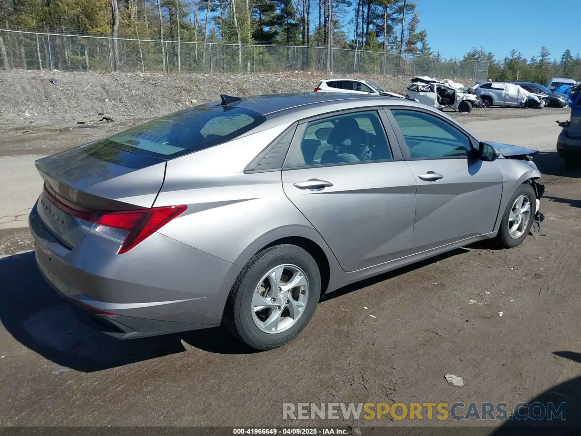 4 fotografías del automóvil dañado KMHLL4AG8MU181236 HYUNDAI ELANTRA 2021