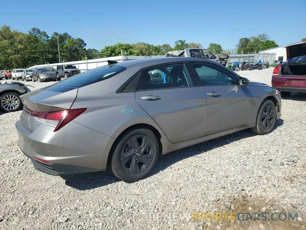 3 fotografías del automóvil dañado KMHLM4AG0MU070841 HYUNDAI ELANTRA 2021