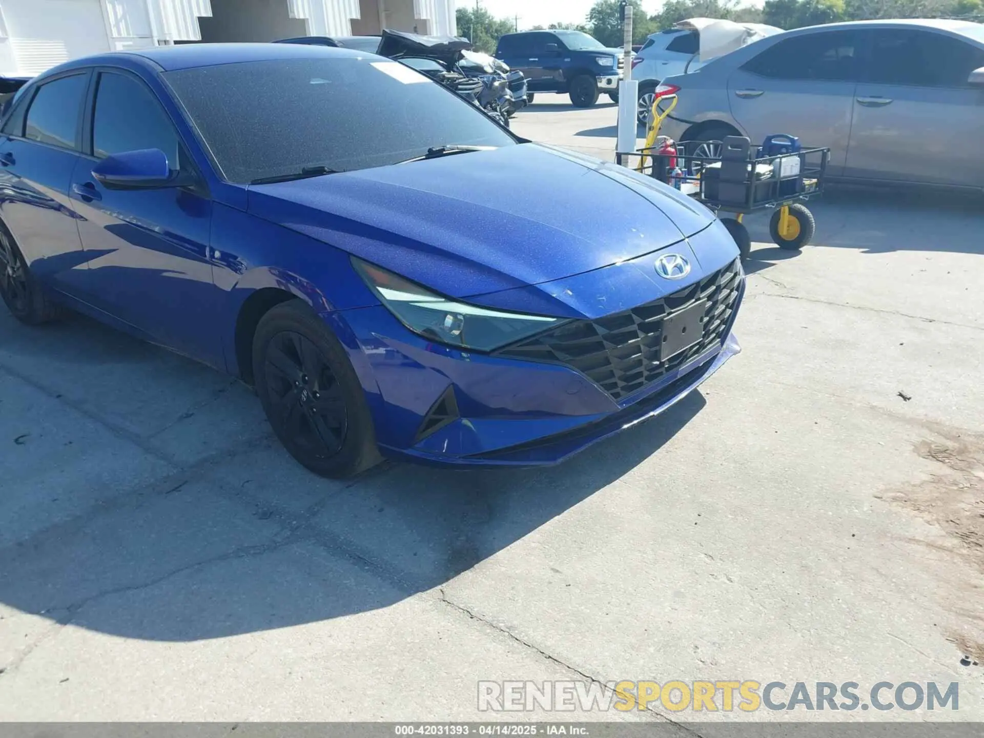 1 fotografías del automóvil dañado KMHLM4AG0MU111078 HYUNDAI ELANTRA 2021