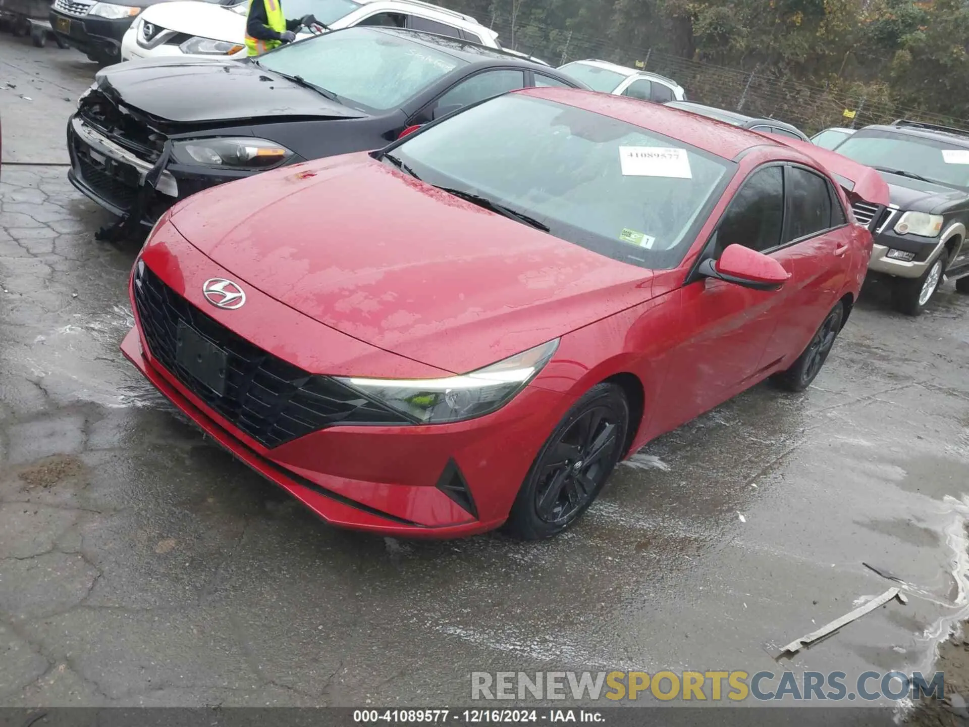 2 fotografías del automóvil dañado KMHLM4AG0MU121352 HYUNDAI ELANTRA 2021