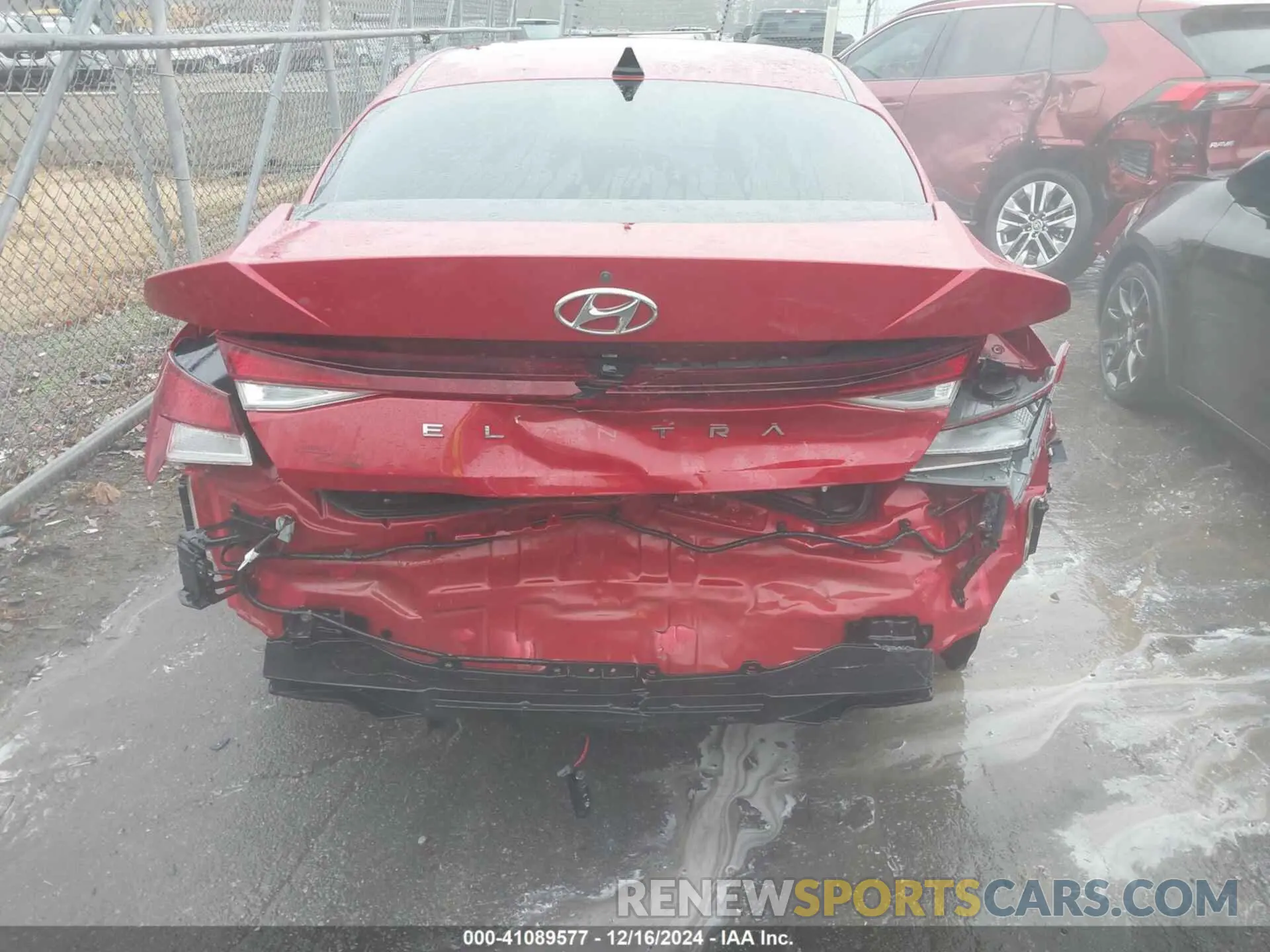 6 fotografías del automóvil dañado KMHLM4AG0MU121352 HYUNDAI ELANTRA 2021