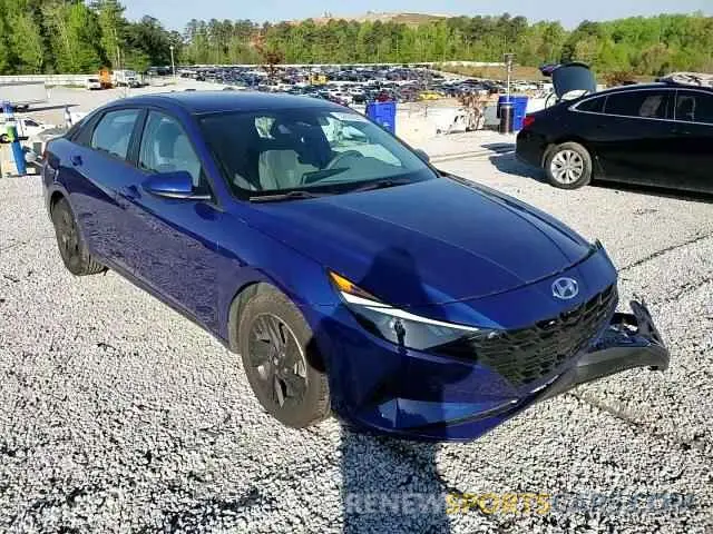 11 fotografías del automóvil dañado KMHLM4AG0MU162287 HYUNDAI ELANTRA 2021