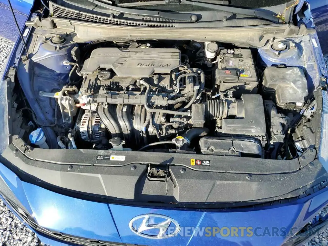 12 fotografías del automóvil dañado KMHLM4AG0MU162287 HYUNDAI ELANTRA 2021