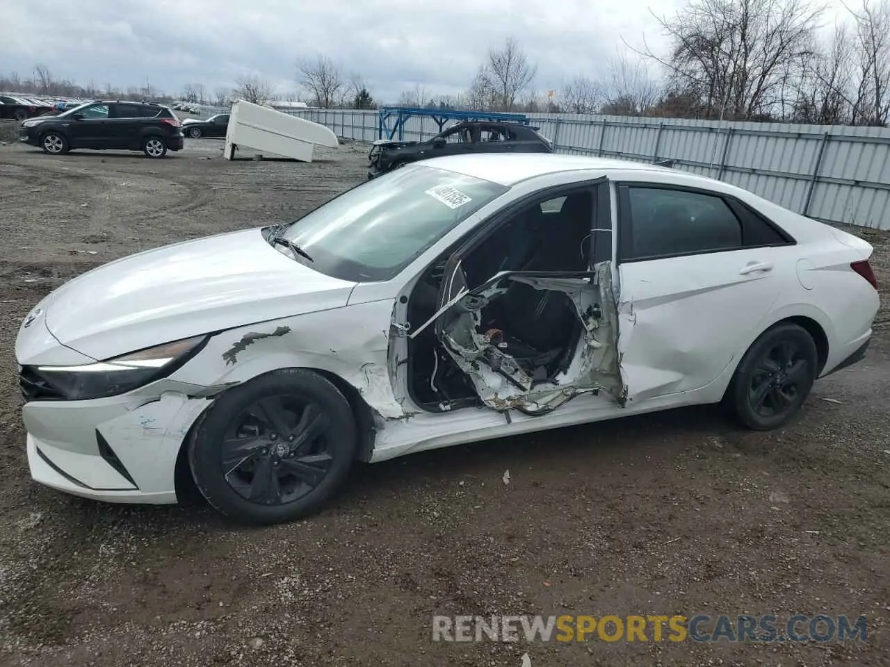 1 fotografías del automóvil dañado KMHLM4AG0MU168011 HYUNDAI ELANTRA 2021