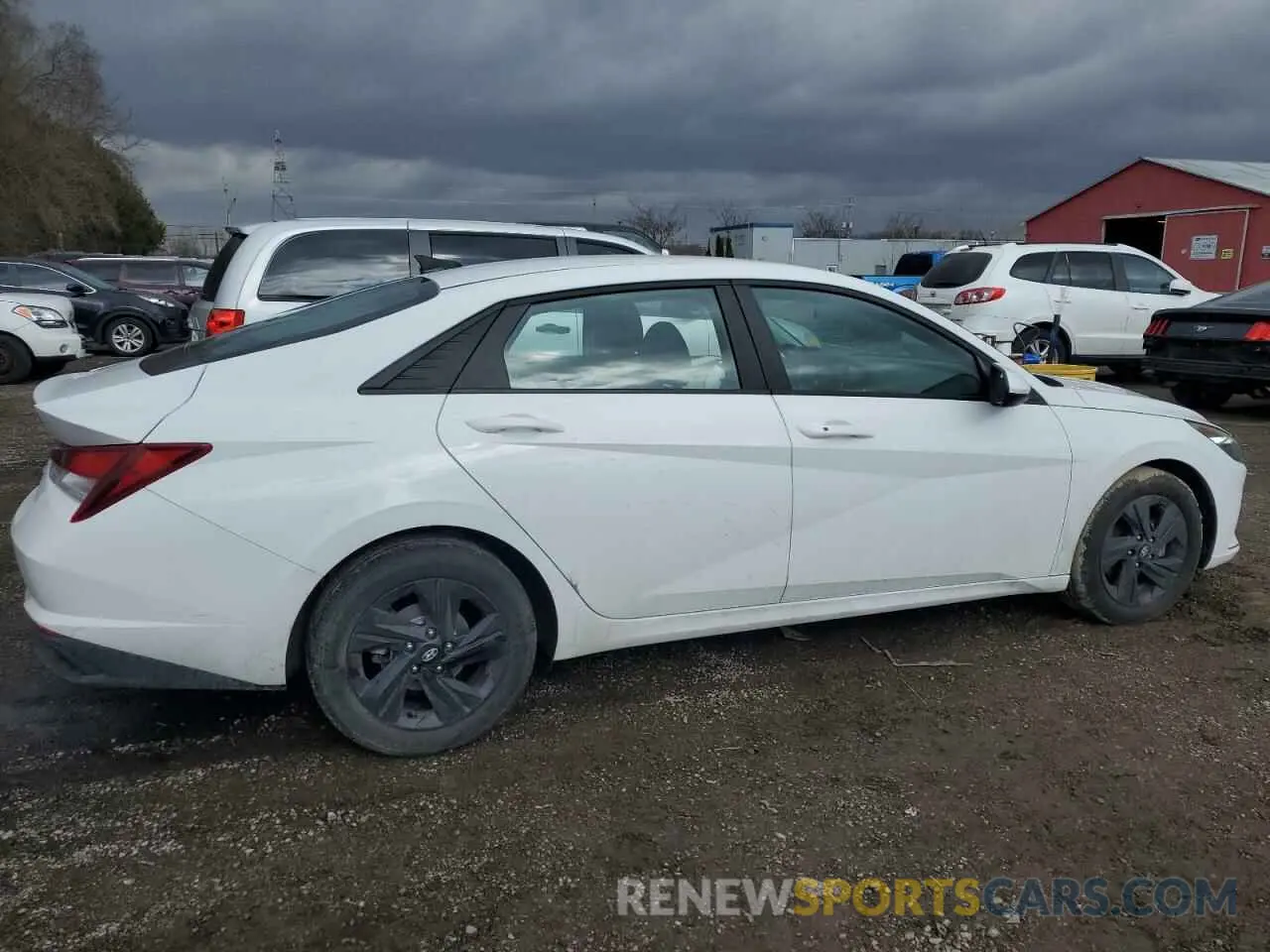 3 fotografías del automóvil dañado KMHLM4AG0MU168011 HYUNDAI ELANTRA 2021