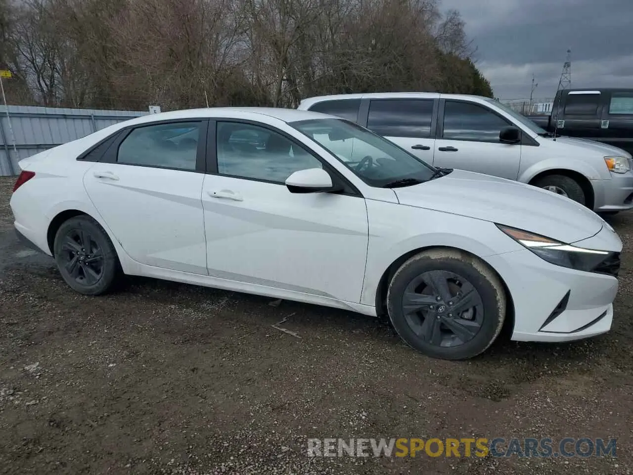 4 fotografías del automóvil dañado KMHLM4AG0MU168011 HYUNDAI ELANTRA 2021