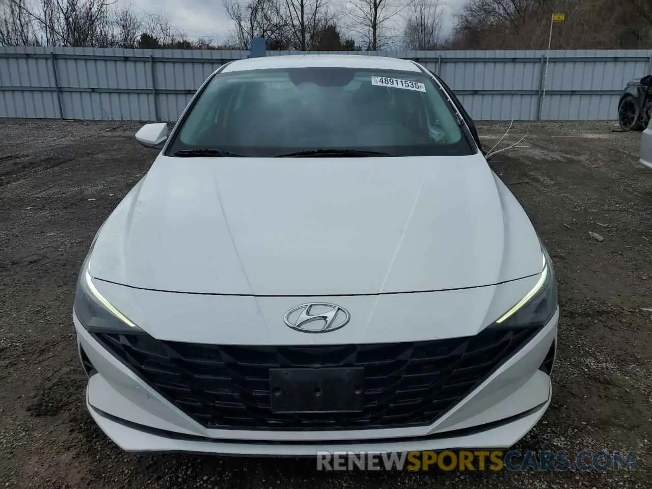 5 fotografías del automóvil dañado KMHLM4AG0MU168011 HYUNDAI ELANTRA 2021