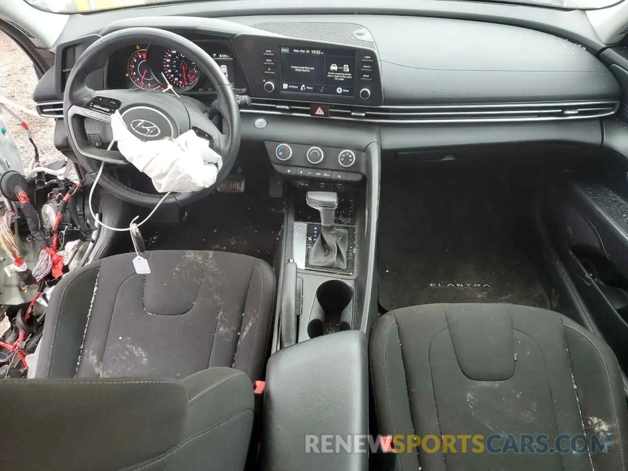 8 fotografías del automóvil dañado KMHLM4AG0MU168011 HYUNDAI ELANTRA 2021