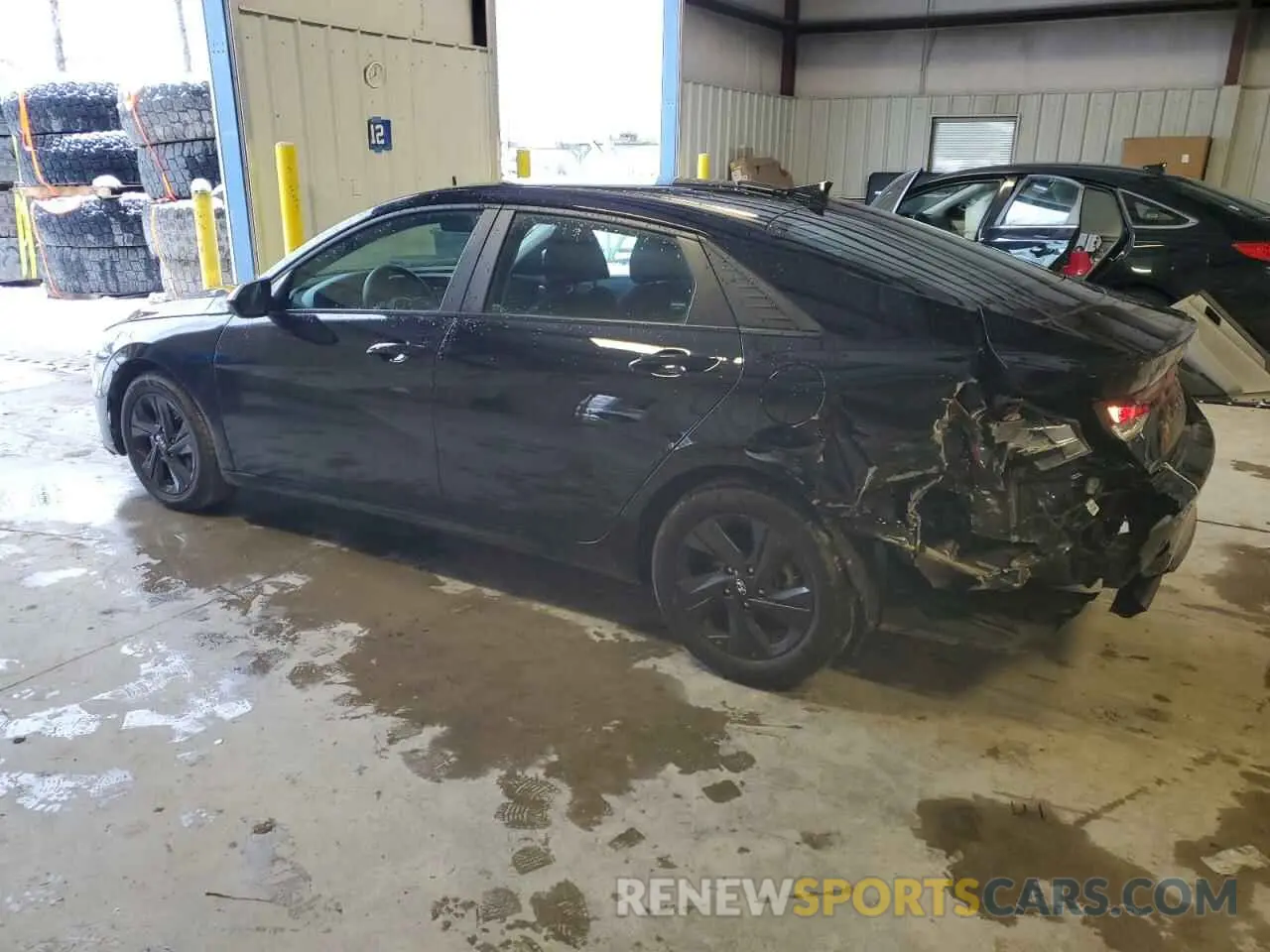 2 fotografías del automóvil dañado KMHLM4AG0MU176383 HYUNDAI ELANTRA 2021