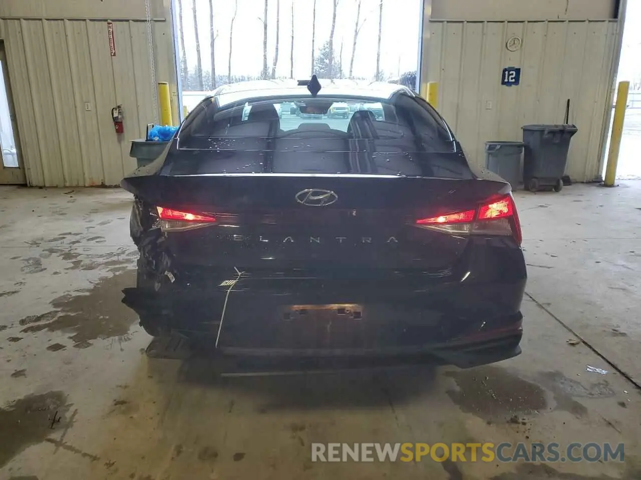 6 fotografías del automóvil dañado KMHLM4AG0MU176383 HYUNDAI ELANTRA 2021