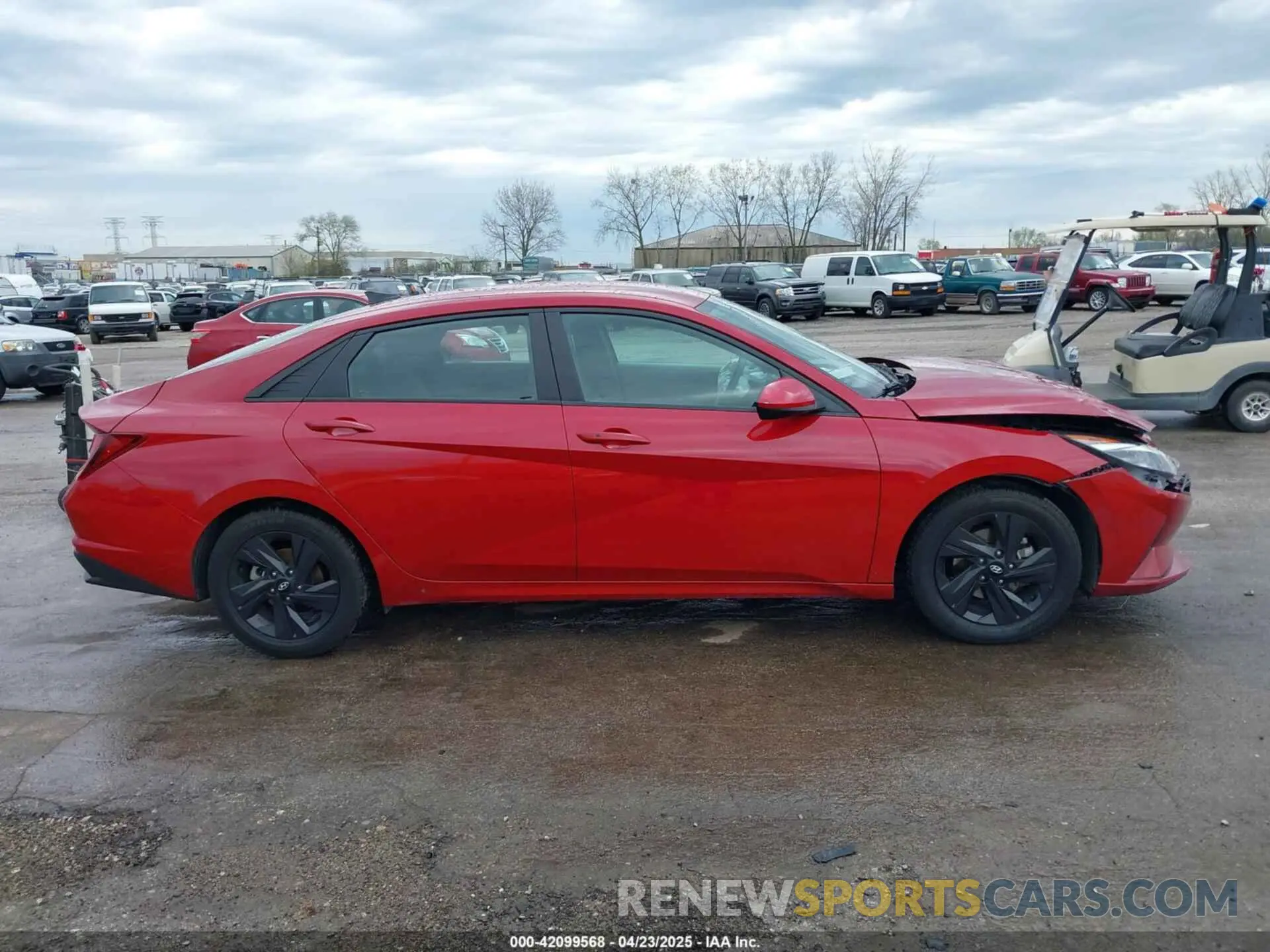 13 fotografías del automóvil dañado KMHLM4AG1MU175615 HYUNDAI ELANTRA 2021