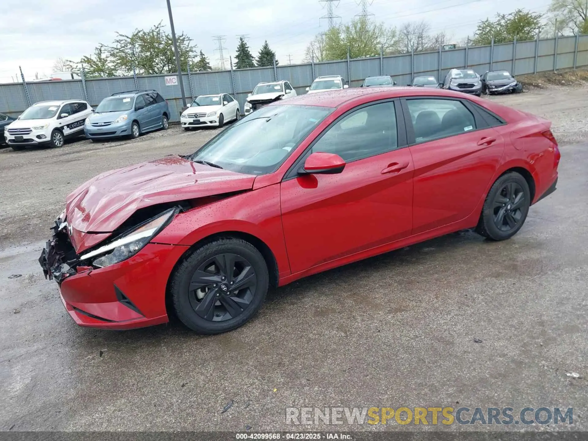 2 fotografías del automóvil dañado KMHLM4AG1MU175615 HYUNDAI ELANTRA 2021