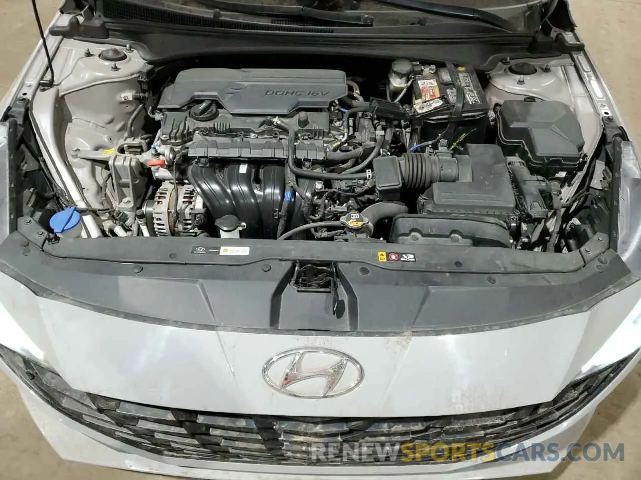 11 fotografías del automóvil dañado KMHLM4AG2MU070498 HYUNDAI ELANTRA 2021