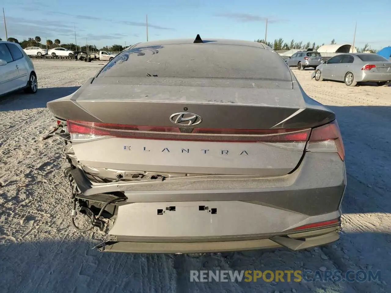 6 fotografías del automóvil dañado KMHLM4AG2MU157222 HYUNDAI ELANTRA 2021