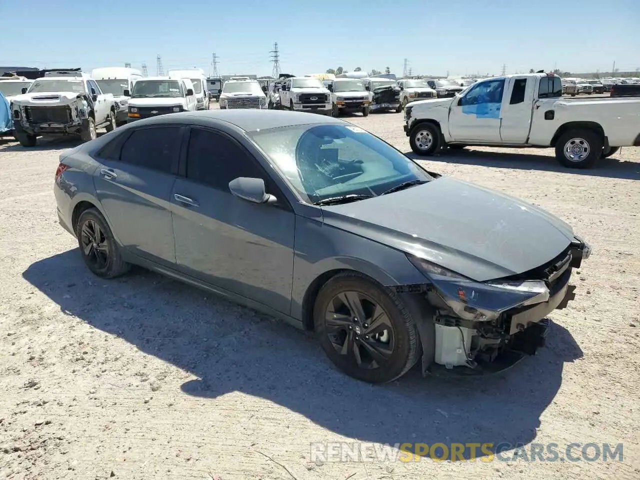 4 fotografías del automóvil dañado KMHLM4AG3MU164308 HYUNDAI ELANTRA 2021