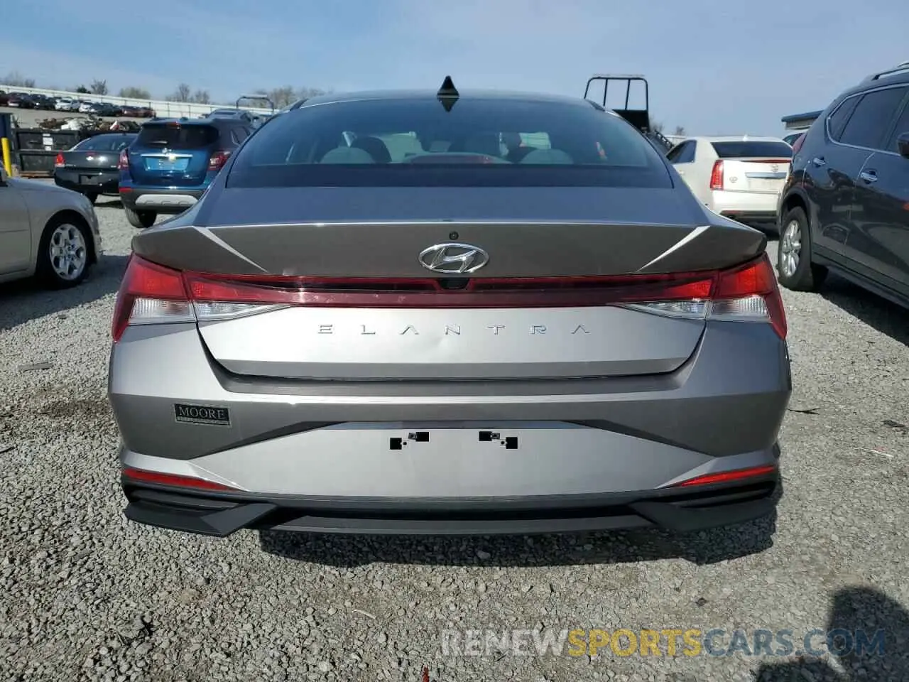 6 fotografías del automóvil dañado KMHLM4AG3MU210252 HYUNDAI ELANTRA 2021