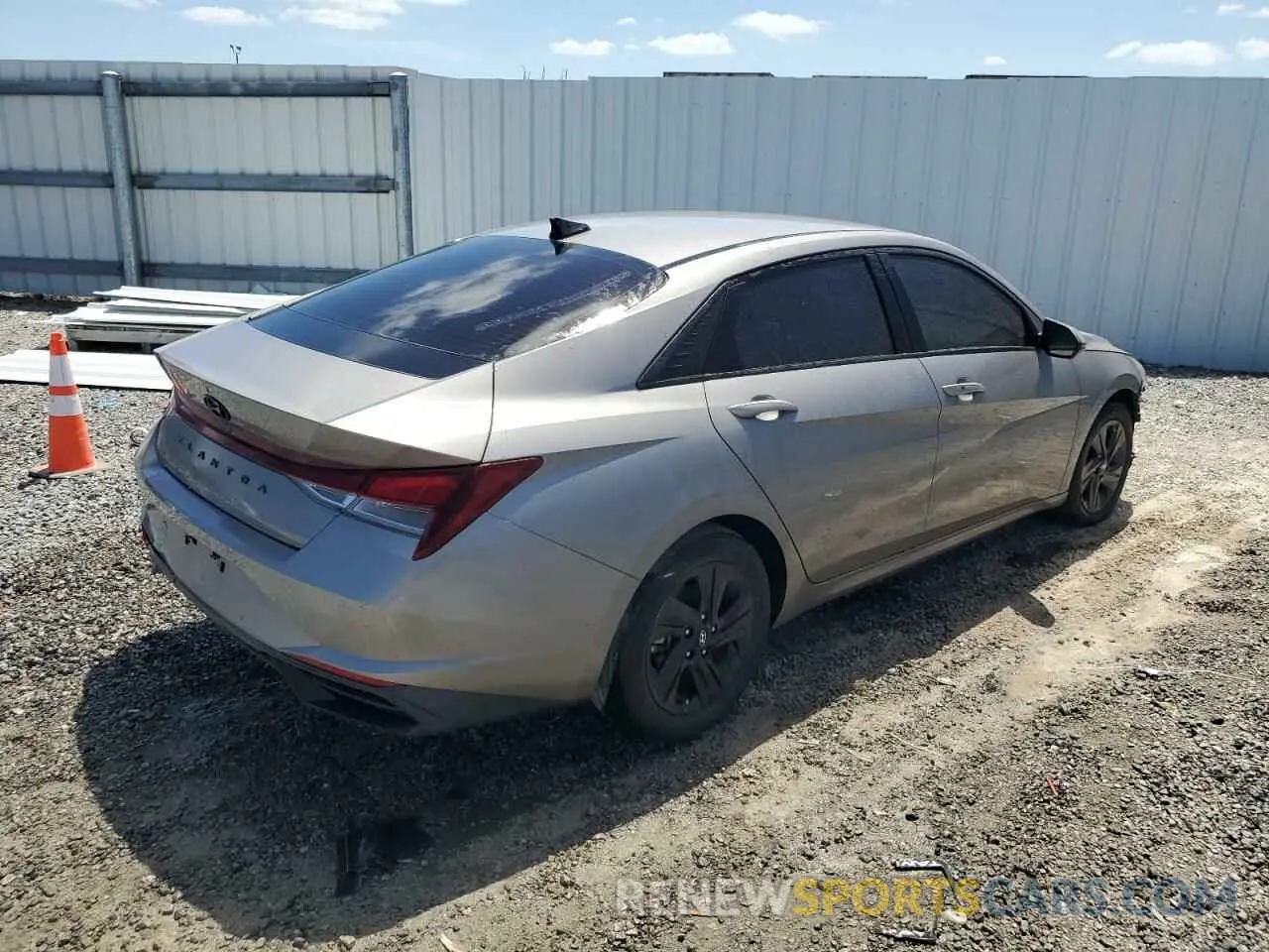 3 fotografías del automóvil dañado KMHLM4AG4MU140325 HYUNDAI ELANTRA 2021