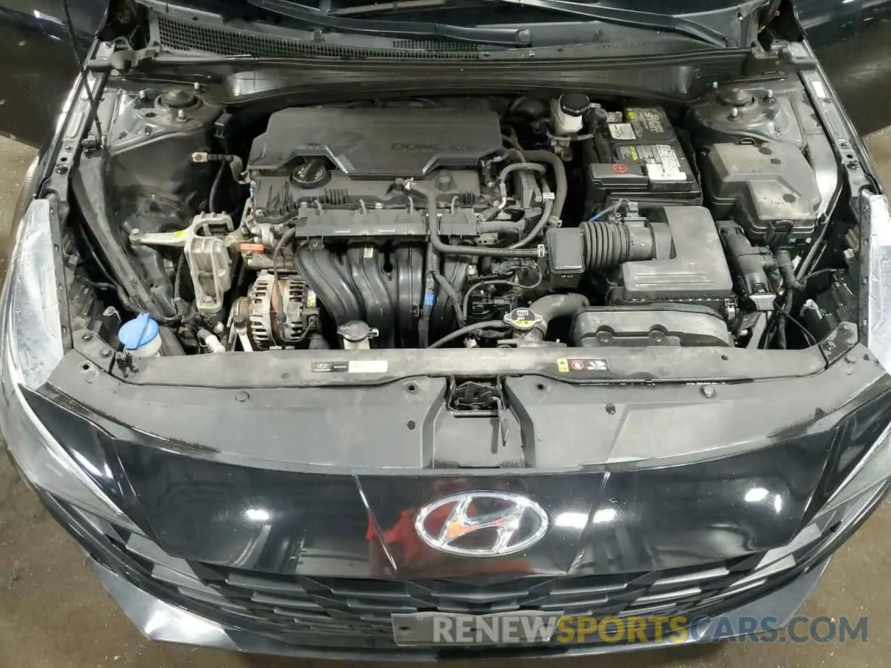 11 fotografías del automóvil dañado KMHLM4AG5MU074528 HYUNDAI ELANTRA 2021