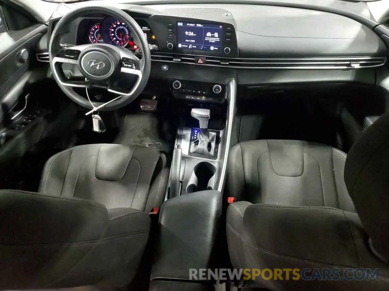 8 fotografías del automóvil dañado KMHLM4AG5MU074528 HYUNDAI ELANTRA 2021
