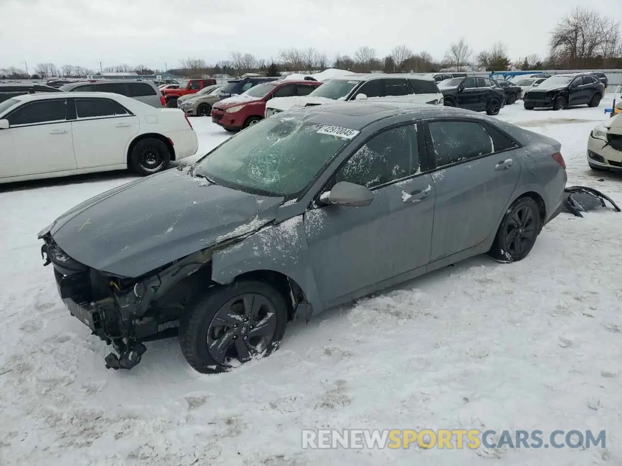 1 fotografías del automóvil dañado KMHLM4AG5MU105020 HYUNDAI ELANTRA 2021