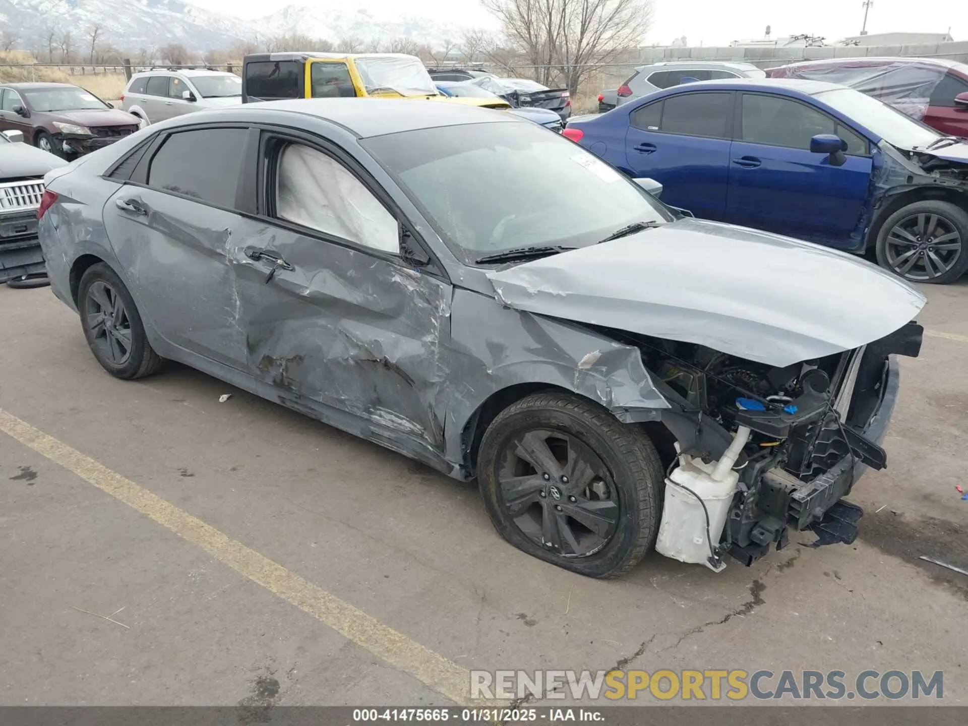 1 fotografías del automóvil dañado KMHLM4AG5MU116681 HYUNDAI ELANTRA 2021