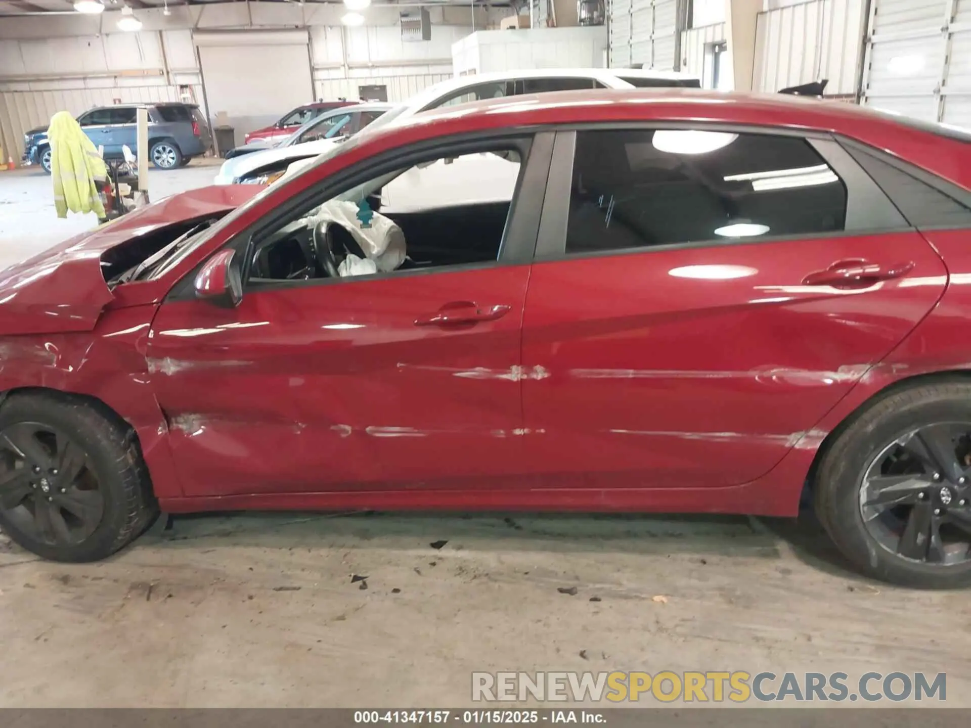 14 fotografías del automóvil dañado KMHLM4AG5MU175634 HYUNDAI ELANTRA 2021