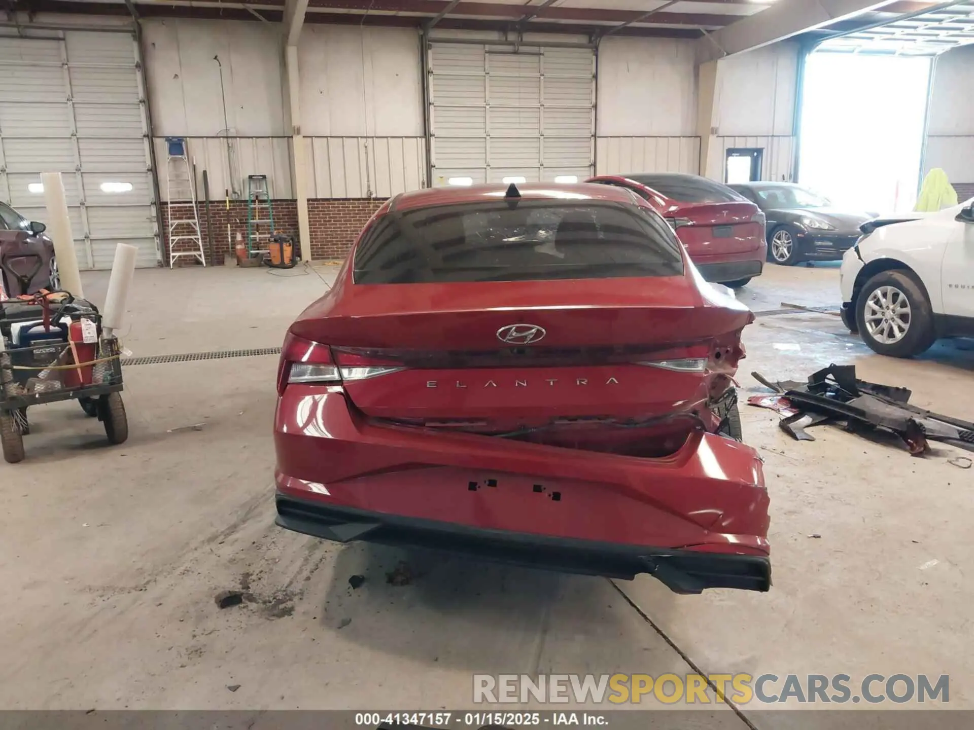 16 fotografías del automóvil dañado KMHLM4AG5MU175634 HYUNDAI ELANTRA 2021