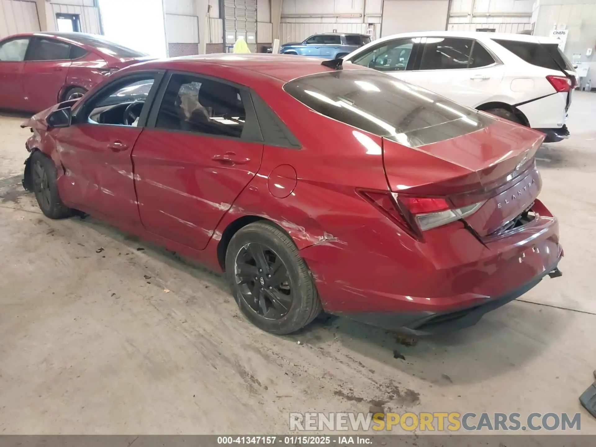 3 fotografías del automóvil dañado KMHLM4AG5MU175634 HYUNDAI ELANTRA 2021