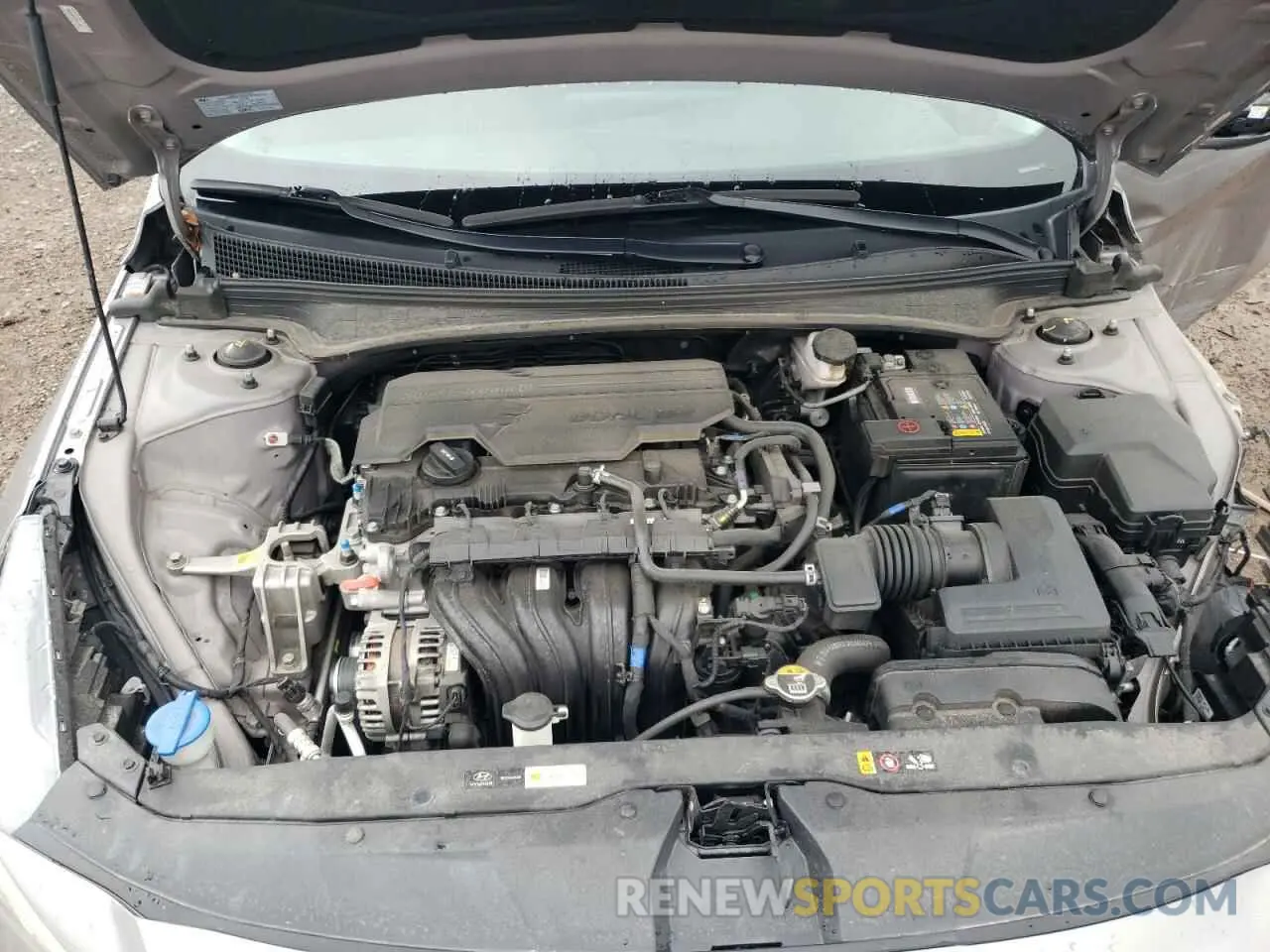 11 fotografías del automóvil dañado KMHLM4AG6MU070956 HYUNDAI ELANTRA 2021